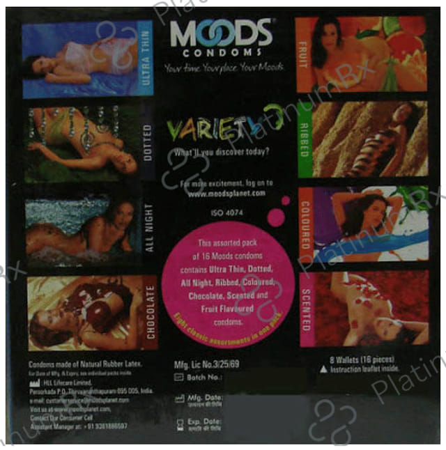 MOODS 8 Basic Variety Pack Condom