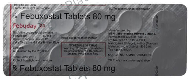 Febuday 80 Tablet