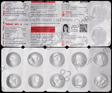 Telista MCL 10/25/40mg Tablet 10s