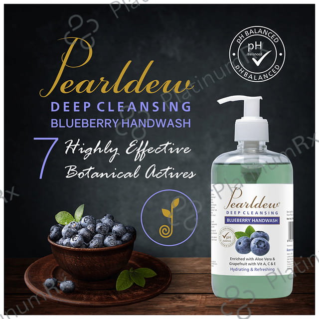 Pearldew Deep Cleansing Blueberry Handwash (500ml Each) 1 Bottle