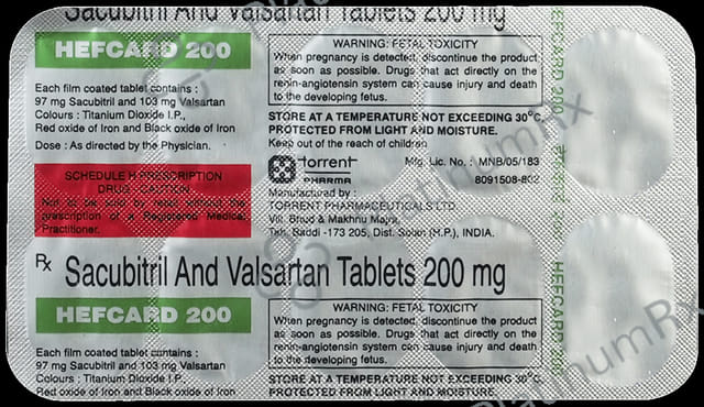 Hefcard 200mg Tablet 10s