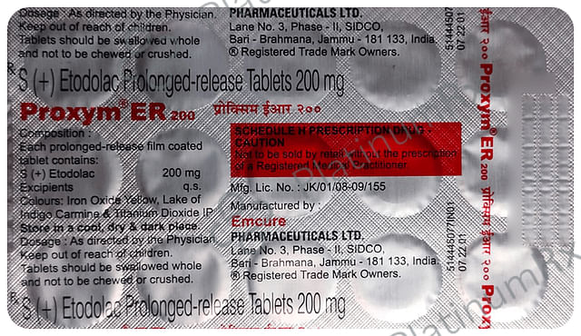 Proxym ER 200mg Tablet 15s