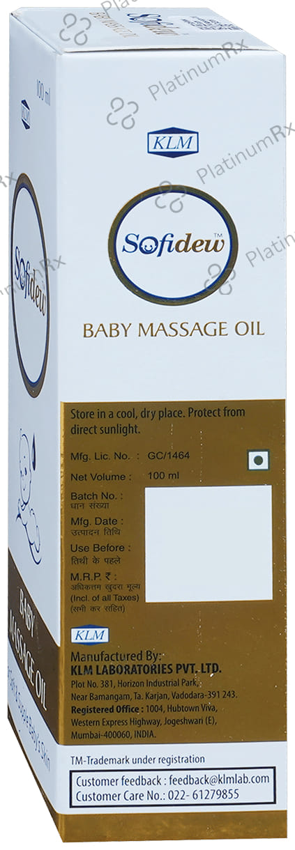 Sofidew Baby Massage Oil 100ml