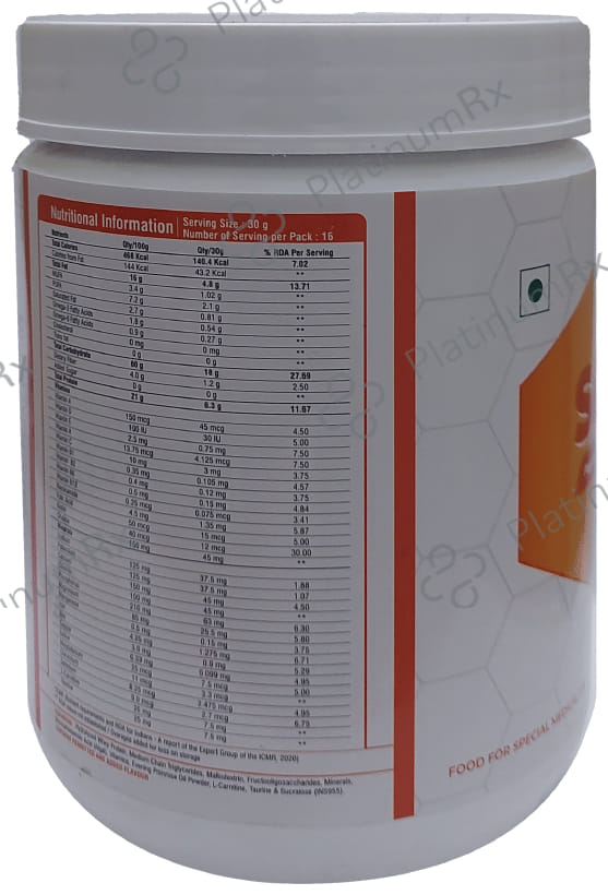 Semital Powder Vanilla Gluten, Lactose & Sugar Free