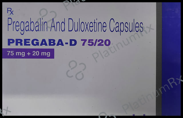 Pregaba D 75/20mg Capsule DR 10s