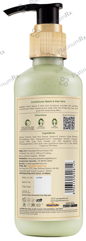 Vagad's Khadi Herbal Conditioner Neem & Aloe Vera