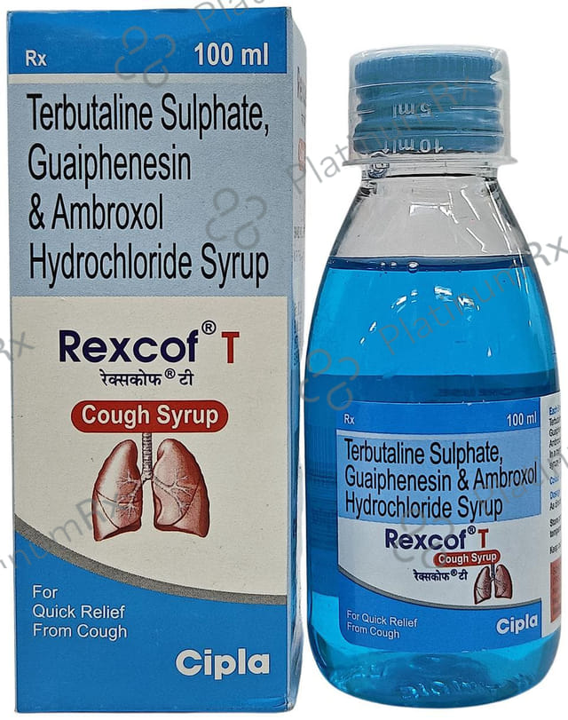 Rexcof T 15/50/1.5mg Syrup 100ml