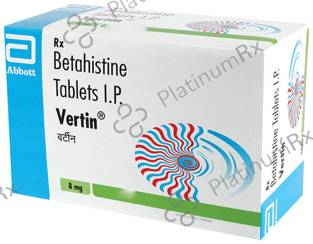 Vertin 8mg Tablet DT 15s