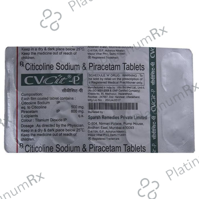 CVcit P 500/800mg Tablet 10s