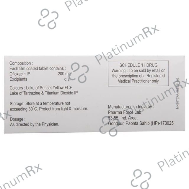 Zenflox 200mg Tablet 10s