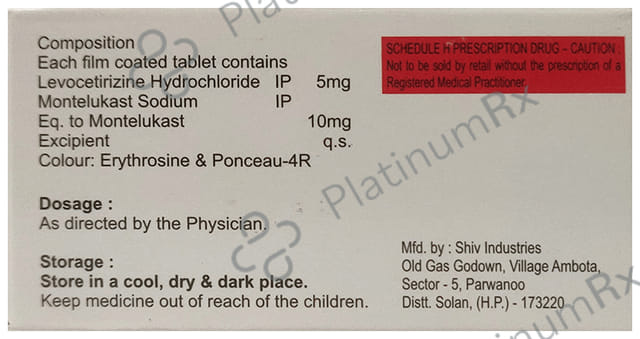 Snizid M 5/10mg Tablet 10s