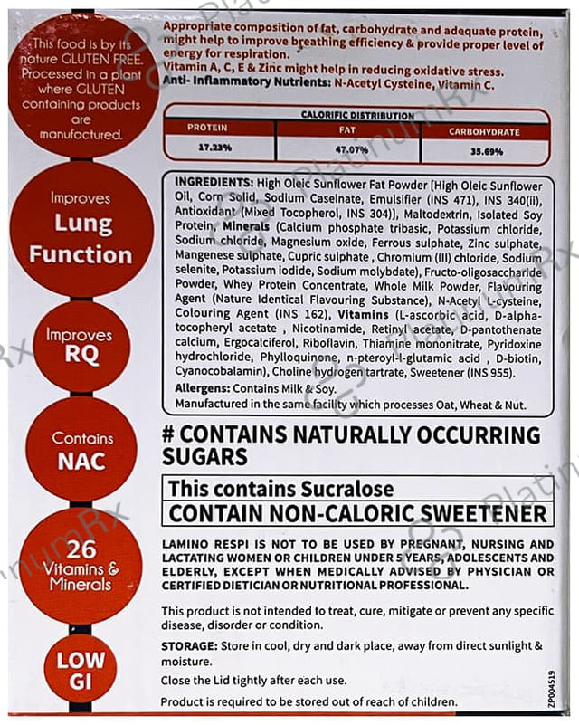Lamino Respi Strawberry Powder 200gm