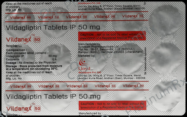 Vildanex 50mg Tablet 15s