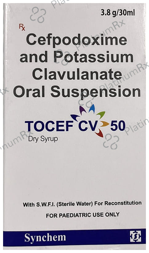 Tocef CV 50 mg/31.25 mg Dry Syrup