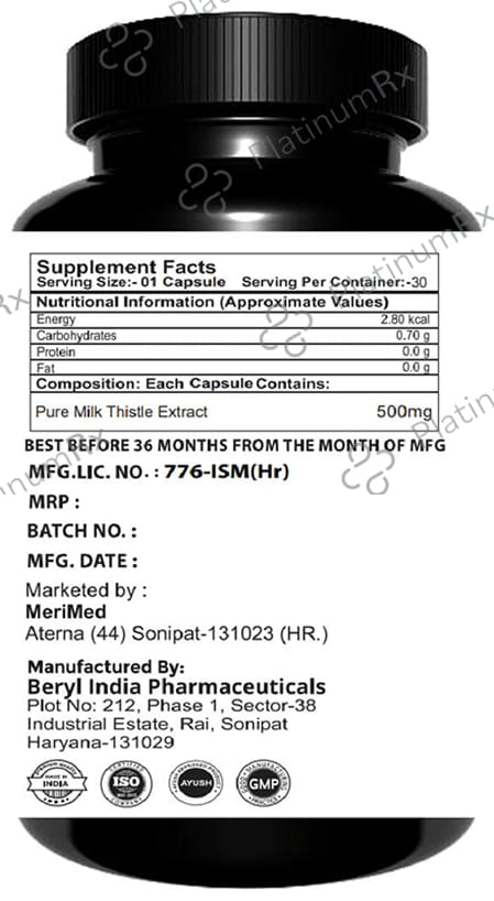 Merimed Milk Thistle Extract Capsule