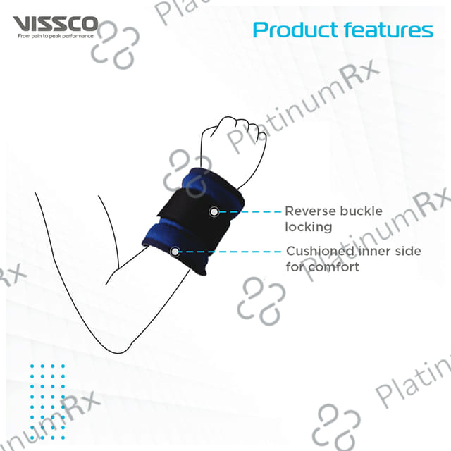 Vissco 5 Kg Wrist Weight Cuff Universal Blue