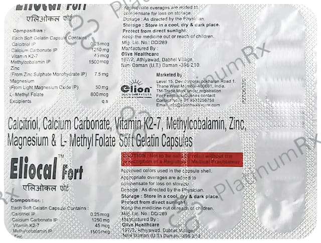 Eliocal Fort Capsule 10s