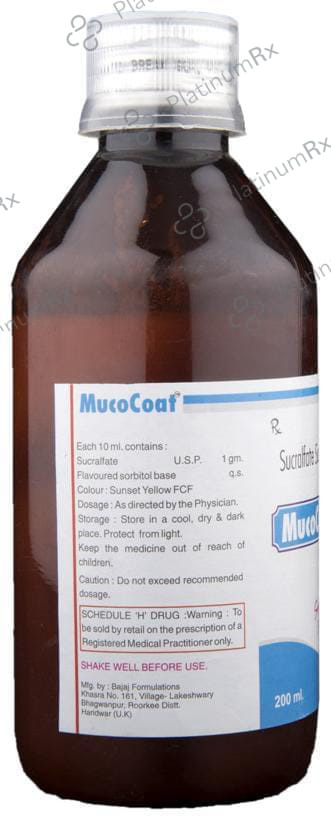 Mucocoat Suspension Sugar Free
