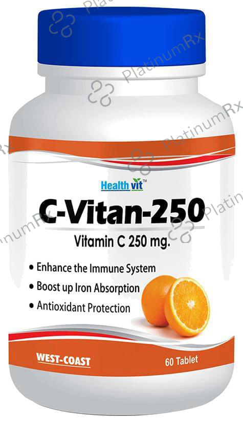 HealthVit C-Vitan 250 Vitamin C 250mg Orange Tablet