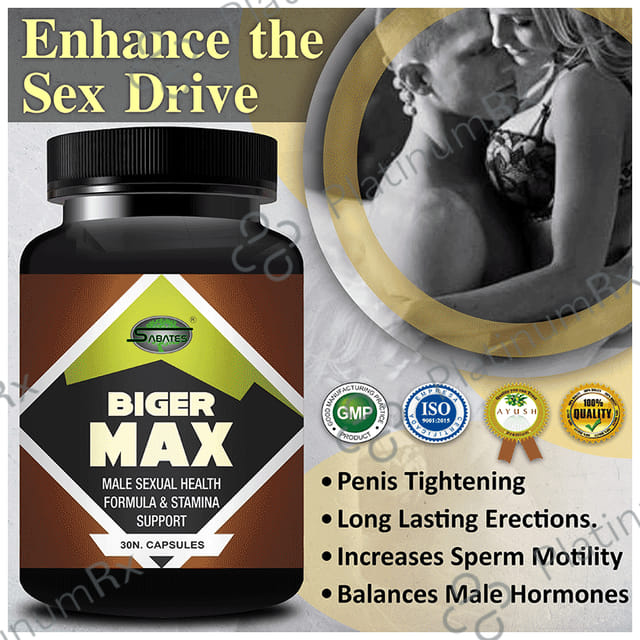 Sabates Biger Max Male Sexual Health Formula & Stamina Support Capsule