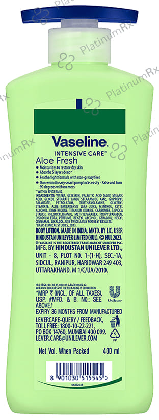 Vaseline Intensive Body Care Aloe Fresh Lotion 400ml
