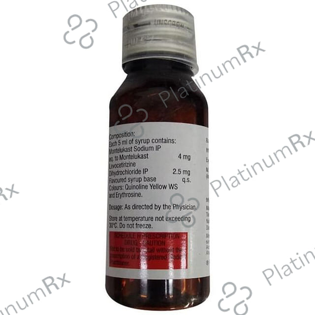 Montek LC Kid 2.5/4mg Syrup 60ml