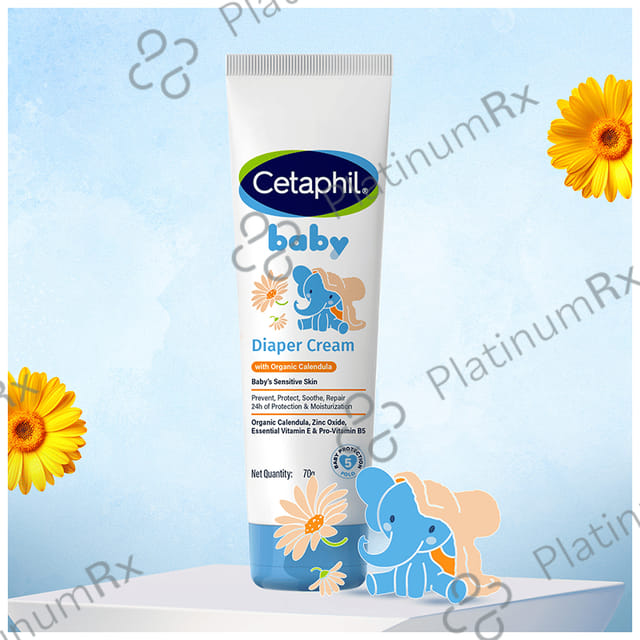 Cetaphil Baby Diaper Cream with Natural Chamomile For Baby's Sensitive Skin 70gm