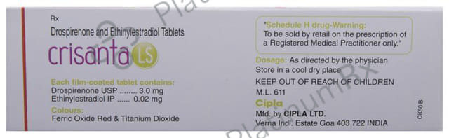 Crisanta LS 3/0.02mg Tablet 24s