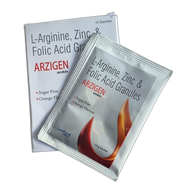 Arzigen Sugarfree 3/10mg/2500mcg Orange Granules 10gm