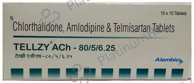 Tellzy Ach 80/5/6.25 Tablet