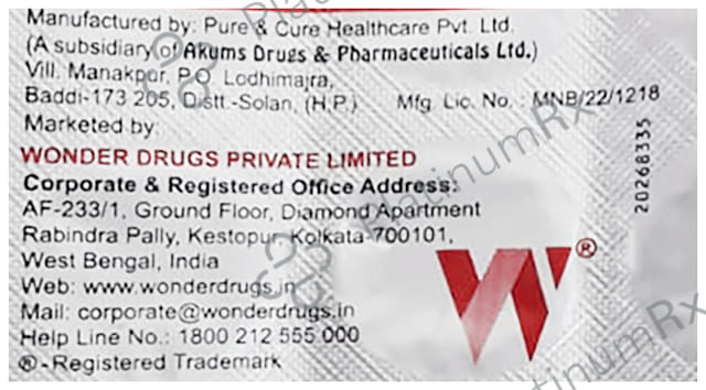 Wonsart AM 5/40mg Tablet 15s