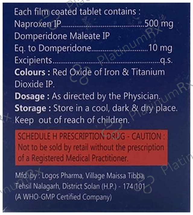 Naprosafe D 500mg/10mg Tablet