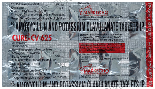 Cure-CV 625 Tablet