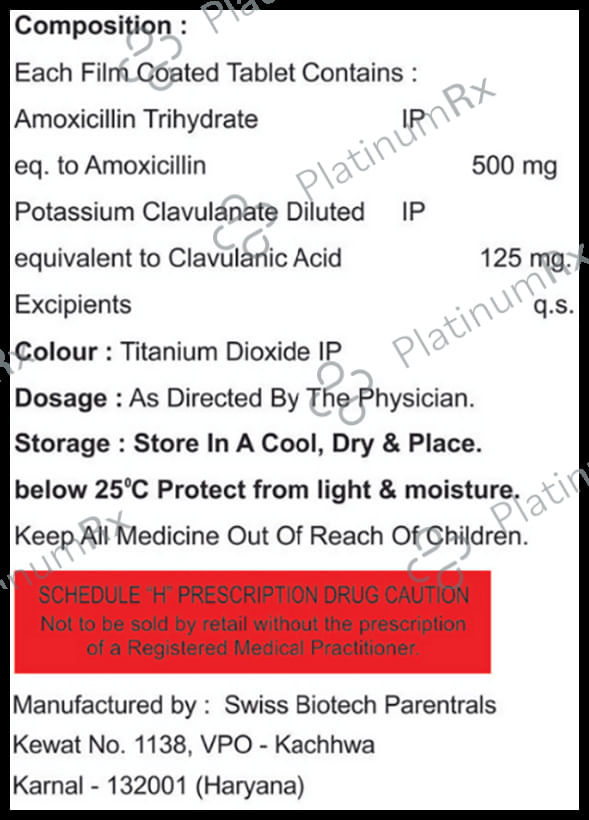 Trubid-CV 625 Tablet