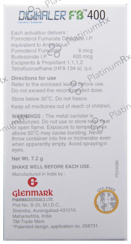 Digihaler FB 400/6mcg Inhaler 120MDI