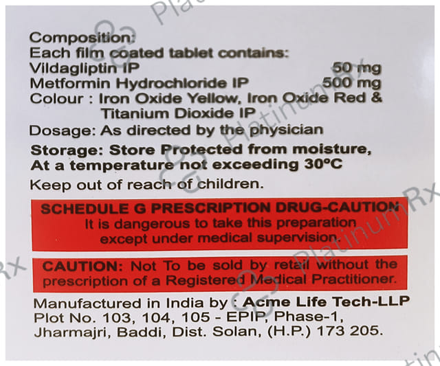 Acvilda M 500/50mg Tablet 10s