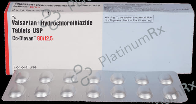 CO Diovan Fct 80mg/12.5mg Tablet 14s