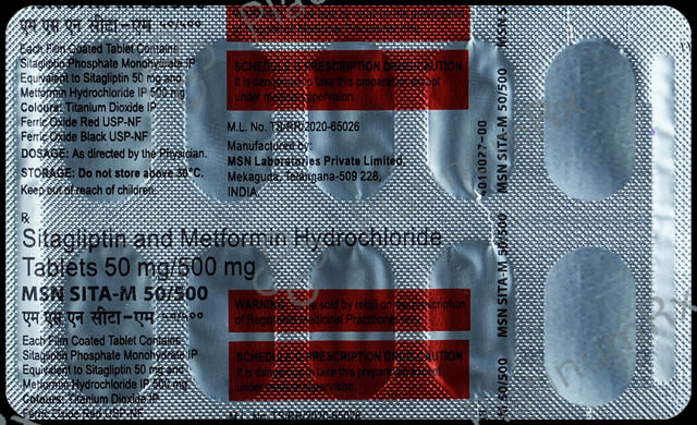 MSN Sita-M 50mg/500mg Tablet