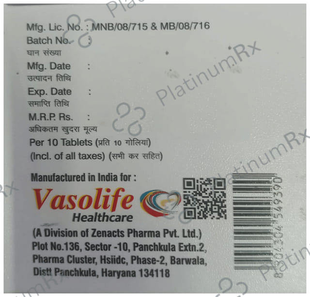 Vasogliz M 60mg/500mg Tablet