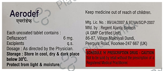 Aerodef 6mg Tablet 10s