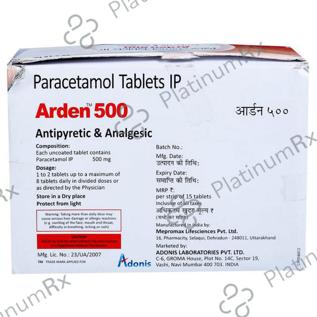 Arden 500mg Tablet 15s