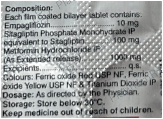 Gibtulio SM 10/1000mg Tablet ER 10s