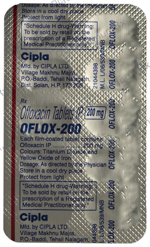 Oflox 200mg Tablet 10s