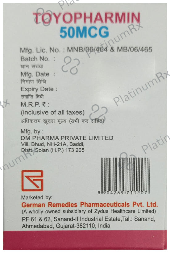 Toyopharmin 50mcg Tablet 100s