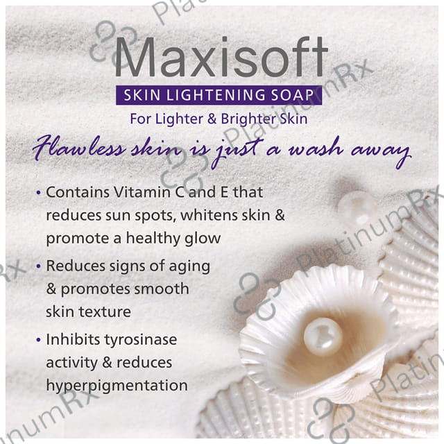 Maxisoft Skin LIghtening Soap (75gm Each) 4 units