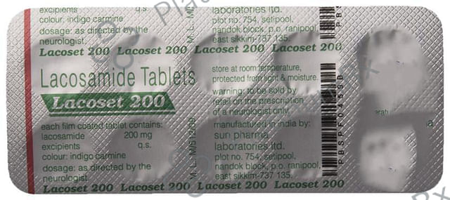 Lacoset 200mg Tablet 10s
