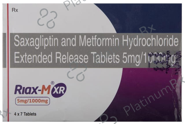 Riax M XR 5mg/1000mg Tablet 7s