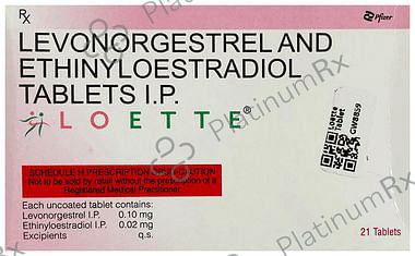 Loette 0.02/0.1mg Tablet 21s