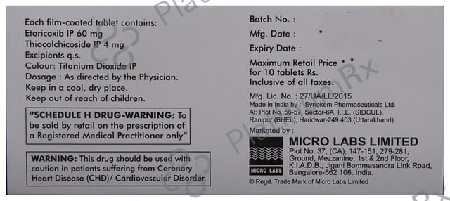 Etorica MR 60/4mg Tablet 10s