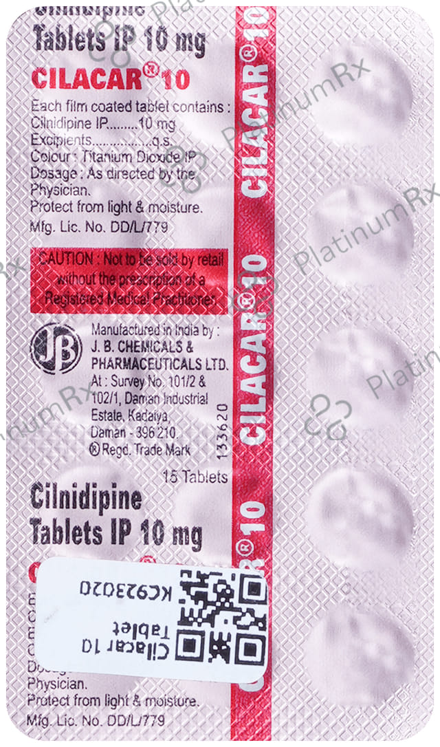 Cilacar 10mg Tablet 15s
